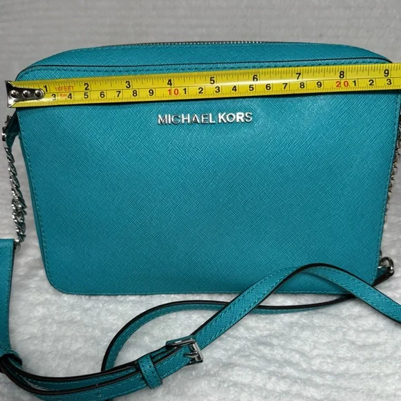 Michael Kors Vibrant Teal Crossbody Bag - Picture 3 of 7